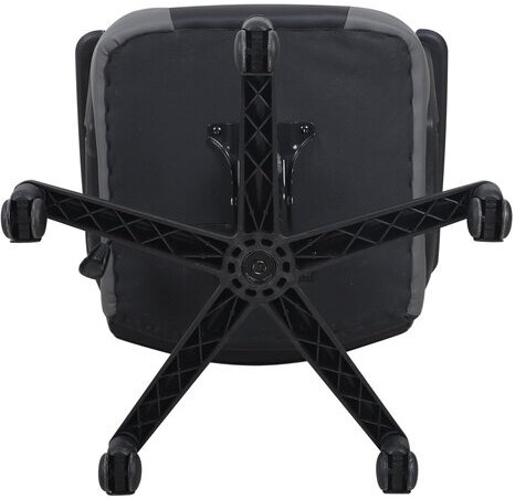 Кресло компьютерное BRABIX "Fighter GM-008", экокожа, черное/серое, 532507