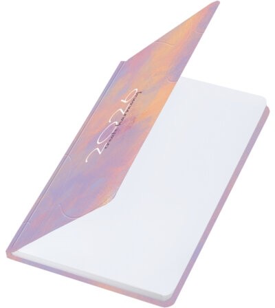 Еженедельник датированный 2026 с резинкой 171х93 мм, BRAUBERG, твердый, УФ-ЛАК, 64 л., "Пастель", 117355