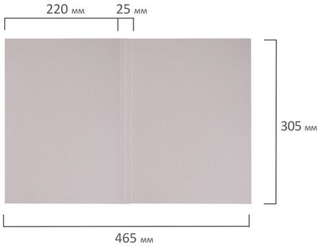 Папка без скоросшивателя "Дело", картон мелованный, плотность 280 г/м2, до 200 листов, BRAUBERG, 110927