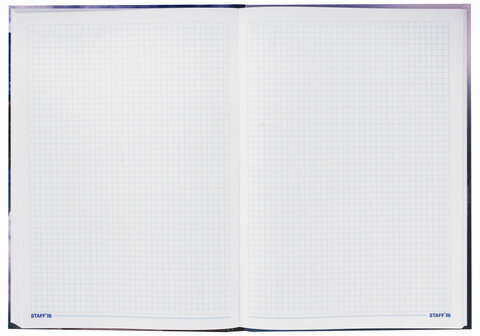 Блокнот БОЛЬШОЙ ФОРМАТ (215х295 мм) А4, 128 л., твердый, клетка, STAFF, "Путешествие", 111595