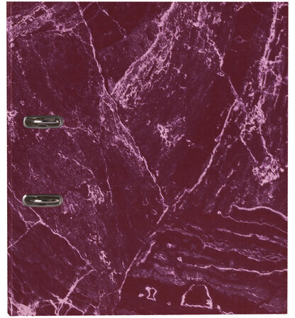 Папка-регистратор STAFF "Basic" БЮДЖЕТ с мраморным покрытием, 70 мм, без уголка, красная, 229619