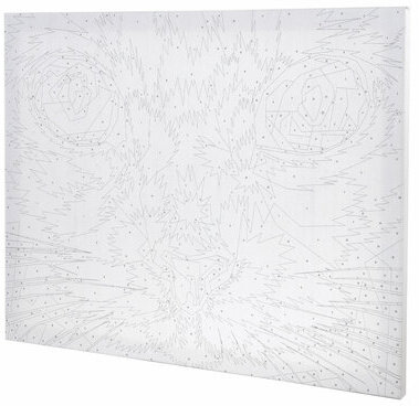 Картина по номерам 40х50 см, ОСТРОВ СОКРОВИЩ "Радужный кот", на подрамнике, акрил, кисти, 663320