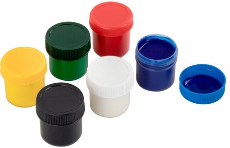 Краски пальчиковые для малышей от 1 года, классические цвета, 6 по 35 мл, ЮНЛАНДИЯ, 192567