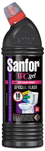 Чистящее средство 750 г, SANFOR WC gel (Санфор гель) "Special Black", 1896