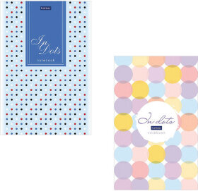 Блокнот А5 (146х205 мм) 50 л., склейка, ламинированная бумага, в точку, HATBER Premium, &quot;Dots&quot;, 50Б5лA9к