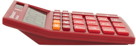 Калькулятор настольный BRAUBERG ULTRA-08-WR, КОМПАКТНЫЙ (154x115 мм), 8 разрядов, двойное питание, БОРДОВЫЙ, 250510