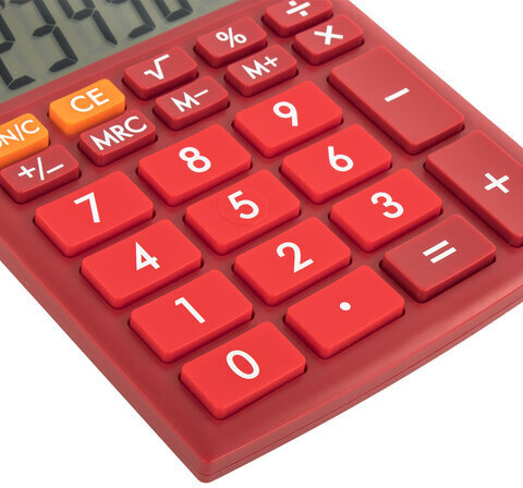 Калькулятор настольный BRAUBERG ULTRA-08-WR, КОМПАКТНЫЙ (154x115 мм), 8 разрядов, двойное питание, БОРДОВЫЙ, 250510