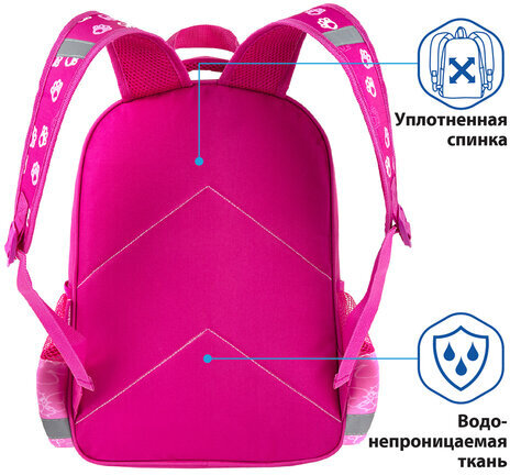 Рюкзак ПИФАГОР SCHOOL для начальной школы, "Cat day", 38x28х14 см, 270656