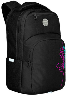 Рюкзак GRIZZLY школьный, анатомическая спинка, 2 отделения, для девочек, &quot;ROSE&quot;, 43х28х16 см, RD-241-3/2