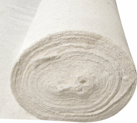 Полотно ХПП холстопрошивное, Узбекистан, светлое, 1,5х50 м, 150(±10) г/м2, шаг 2,5 мм, LAIMA, 607525