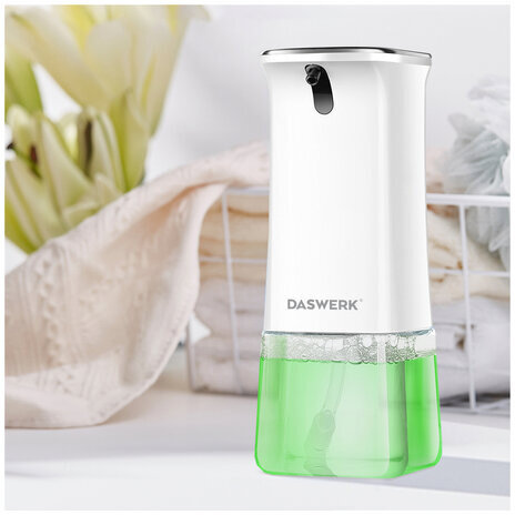 Сенсорный бесконтактный дозатор для жидкого МЫЛА-ПЕНЫ, 350 мл, DASWERK, 607844