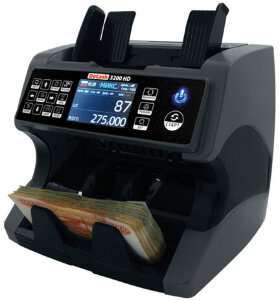 Счетчик-сортировщик банкнот DOCASH 3200 HD, 1500 банкнот/мин, УФ, ИК, МАГН детекция, номинал, фасовка, 14114