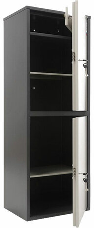 Шкаф металлический для документов AIKO "SL-125/2Т" ГРАФИТ, 1252х460х340 мм, 31 кг, сварной, S10799132502