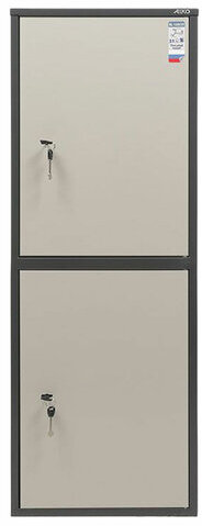 Шкаф металлический для документов AIKO "SL-125/2Т" ГРАФИТ, 1252х460х340 мм, 31 кг, сварной, S10799132502