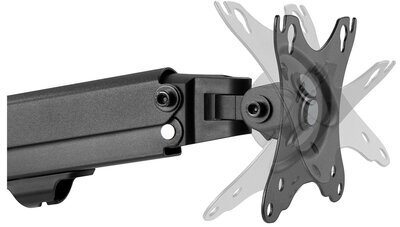 Кронштейн для монитора настольный VESA 75х75, 100х100, 17"-27", до 7 кг, SONNEN MOTION, 455944
