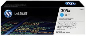Картридж лазерный HP (CE411A) CLJ Pro M351/M451, №305A, голубой, оригинальный, ресурс 2600 страниц