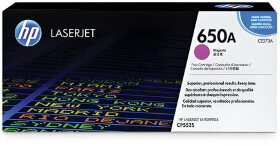Картридж лазерный HP (CE273A) Color LaserJet Enterprise CP5525, №650A, пурпурный, оригинальный, ресурс 15000 страниц