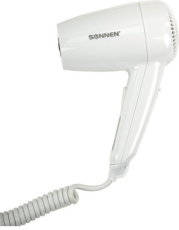 Фен для волос настенный SONNEN HD-2101 ULTRA PLUS, 1300 Вт, 2 скорости, белый, 608481
