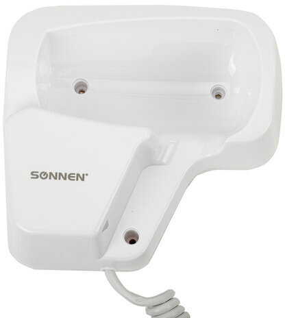 Фен для волос настенный SONNEN HD-2101 ULTRA PLUS, 1300 Вт, 2 скорости, белый, 608481
