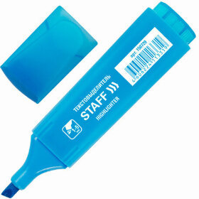 Текстовыделитель STAFF &quot;EVERYDAY HL-728&quot;, ГОЛУБОЙ, линия 1-5 мм, 150729