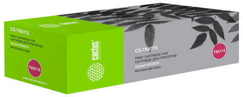 Картридж лазерный CACTUS (CS-TK6115) для Kyocera Ecosys M4125idn/M4132idn, ресурс 15000 страниц