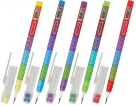 Карандаш сегментный ПИФАГОР "Таблица умножения", HB, корпус ассорти, с ластиком, 181482