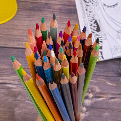 Карандаши цветные BRAUBERG PREMIUM, 36 цветов, трехгранные, грифель мягкий 3,3 мм, 181654