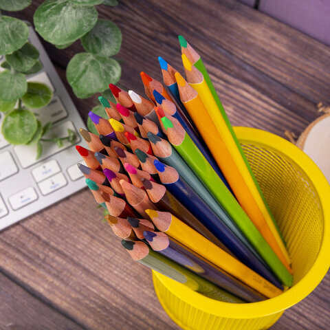 Карандаши цветные BRAUBERG PREMIUM, 36 цветов, трехгранные, грифель мягкий 3,3 мм, 181654