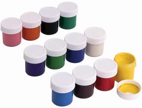 Гуашь BRAUBERG "МАГИЯ ЦВЕТА", 12 цветов по 20 мл, 190557