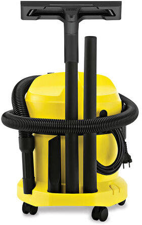 Пылесос хозяйственный KARCHER (КЕРХЕР) WD 2, с пылесборником, 1000 Вт, желтый, 1.629-783.0