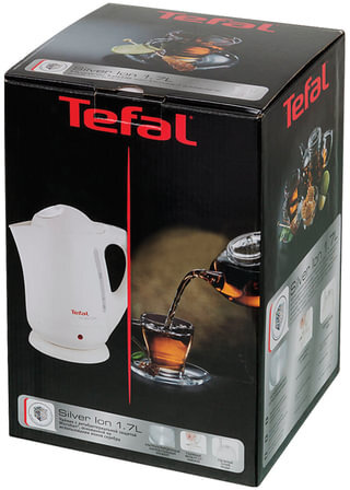 Чайник TEFAL BF925132, 1,7 л, 2400 Вт, закрытый нагревательный элемент, пластик, белый