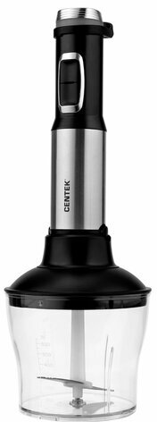 Блендер погружной CENTEK CT-1311, 1500 Вт, 15 скоростей, 5 насадок, стакан, черный