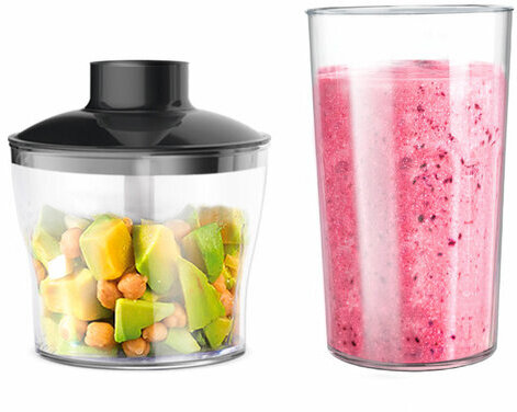 Блендер погружной CENTEK CT-1311, 1500 Вт, 15 скоростей, 5 насадок, стакан, черный