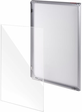 Рамка настенная с "клик"-профилем A1 (594х841 мм) алюминиевый профиль, BRAUBERG "Extra", 238223