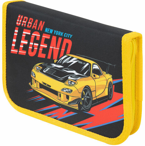 Пенал ПИФАГОР, 1 отделение 1 откидная планка, полиэстер, 19х13 см, "Street Legend", 271519