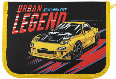 Пенал ПИФАГОР, 1 отделение 1 откидная планка, полиэстер, 19х13 см, "Street Legend", 271519