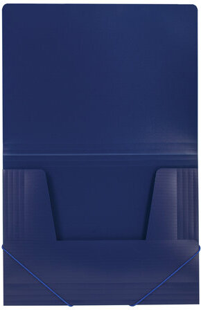 Папка на резинках BRAUBERG "Contract", синяя, до 300 листов, 0,5 мм, бизнес-класс, 221797