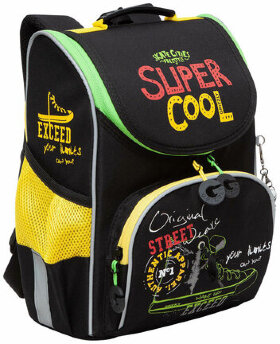 Ранец GRIZZLY анатомическая спинка, с мешком для обуви, для мальчиков, &quot;STREET&quot;, 33х25х13 см, RAm-385-1/1