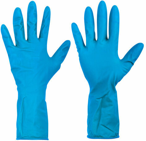 Перчатки латексные смотровые, особо прочные, SFM HIGH RISK COMFORT, 25 пар (50 штук), размер S (малый)