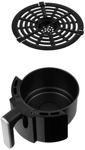 Аэрогриль KITFORT КТ-2225, 1000 Вт, 1,9 л, 6 программ, таймер, сенсорное управление, черный