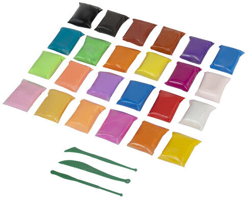 Пластилин супер лёгкий воздушный застывающий 24 цвета, 210 г, 3 стека, ПИФАГОР, 107040