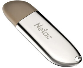 Флеш-диск 32 GB NETAC U352, USB 2.0, металлический корпус, серебристый, NT03U352N-032G-20PN