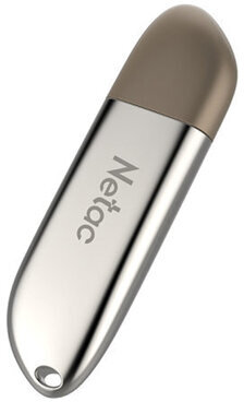 Флеш-диск 32 GB NETAC U352, USB 2.0, металлический корпус, серебристый, NT03U352N-032G-20PN
