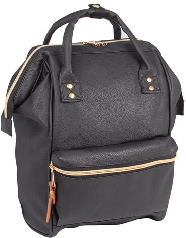 Рюкзак BRAUBERG молодежный, "Блэк", искуственная кожа, черный, 34х23х15 см, 227081