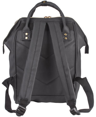 Рюкзак BRAUBERG молодежный, "Блэк", искуственная кожа, черный, 34х23х15 см, 227081