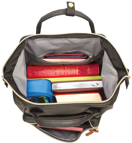 Рюкзак BRAUBERG молодежный, "Блэк", искуственная кожа, черный, 34х23х15 см, 227081