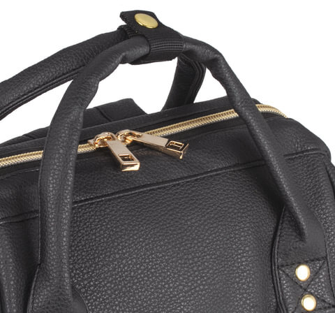 Рюкзак BRAUBERG молодежный, "Блэк", искуственная кожа, черный, 34х23х15 см, 227081