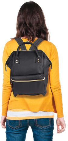 Рюкзак BRAUBERG молодежный, "Блэк", искуственная кожа, черный, 34х23х15 см, 227081