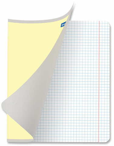 Тетрадь 12 л. BRAUBERG КЛАССИКА NEW клетка, обложка картон, ЖЕЛТАЯ, 105683