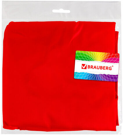 Фартук с нарукавниками для уроков труда ПИФАГОР, увеличенный размер, 45х60 см, красный, 228362